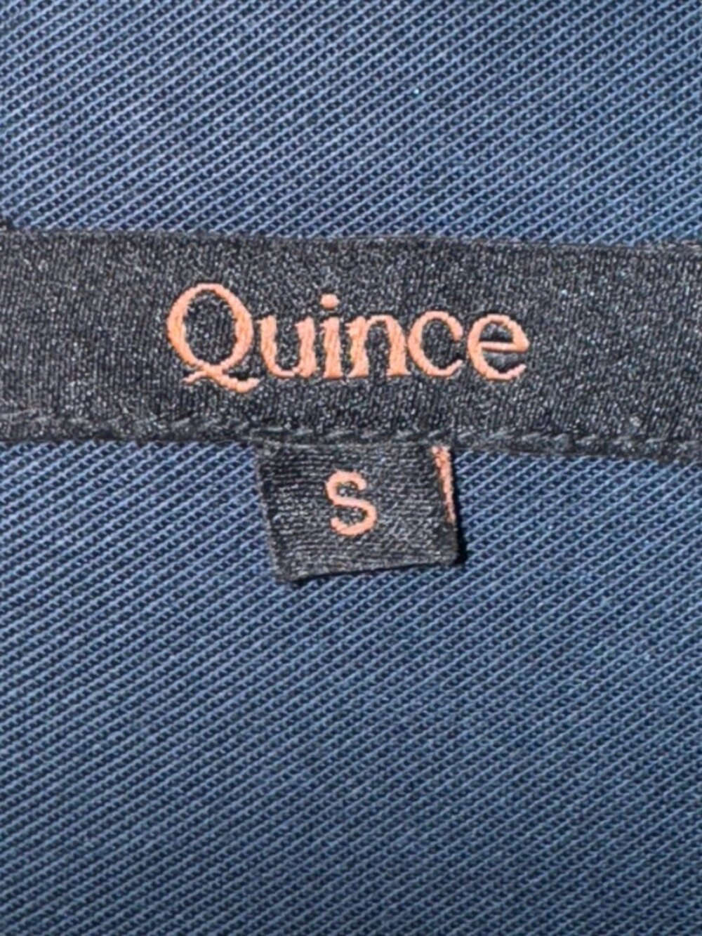 Quince Navy Tunic-Style Dress/Long Blouse, Luxe, Lightweight Fabric, Size:S, New - Picture 3 of 7